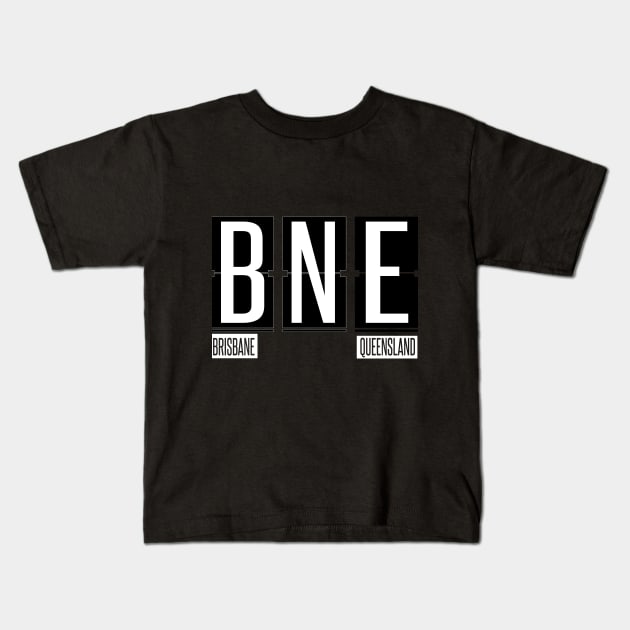 BNE - Brisbane Airport Code Souvenir or Gift Shirt Apparel Kids T-Shirt by HopeandHobby